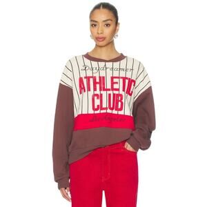 Daydreamer LA Athletic Club Colorblock Cotton Graphic Sweatshirt Size L/XL
